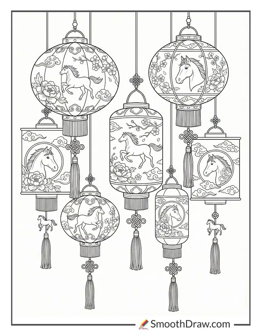 Festive Lanterns For Year Of The Horse