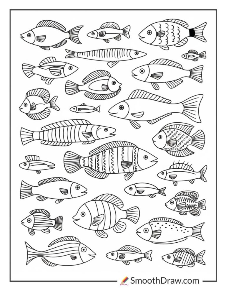76 Fish Coloring Pages (Print 100% Free)