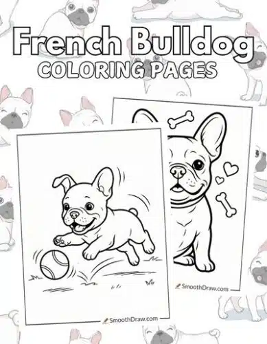 French Bulldog coloring pages f