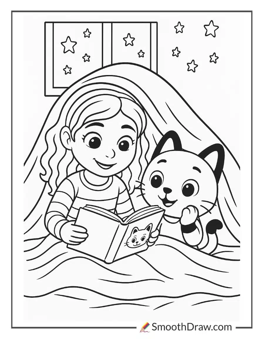 Gabby And Pandy Reading Bedtime Stories