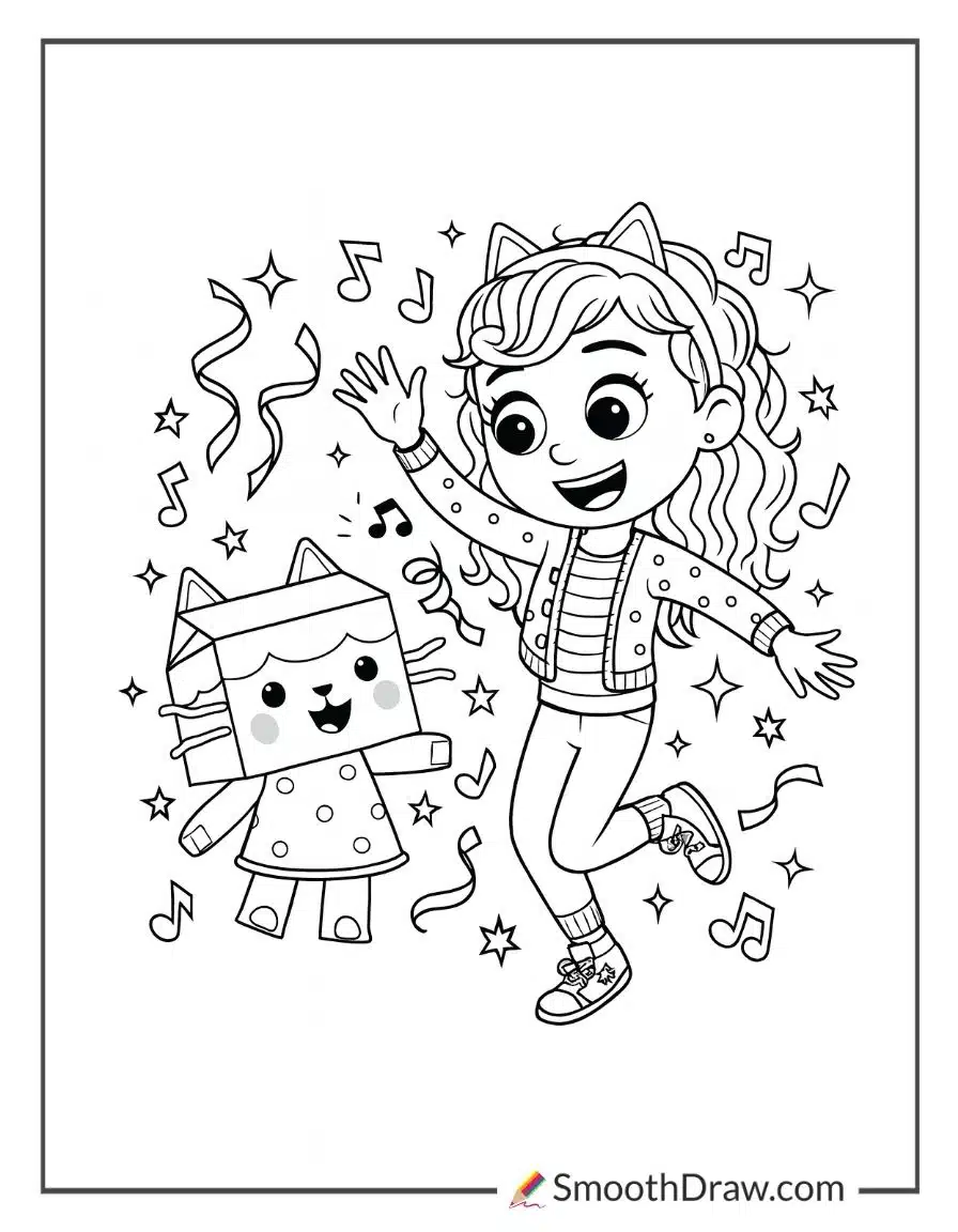 Gabby Dancing With Baby Box Cat