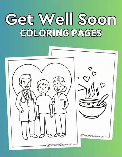 Get Well Soon coloring pages f