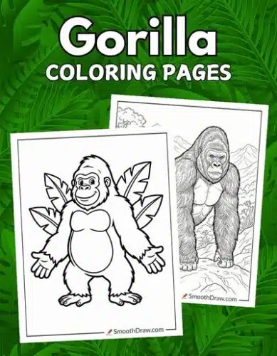 Gorilla coloring pages f