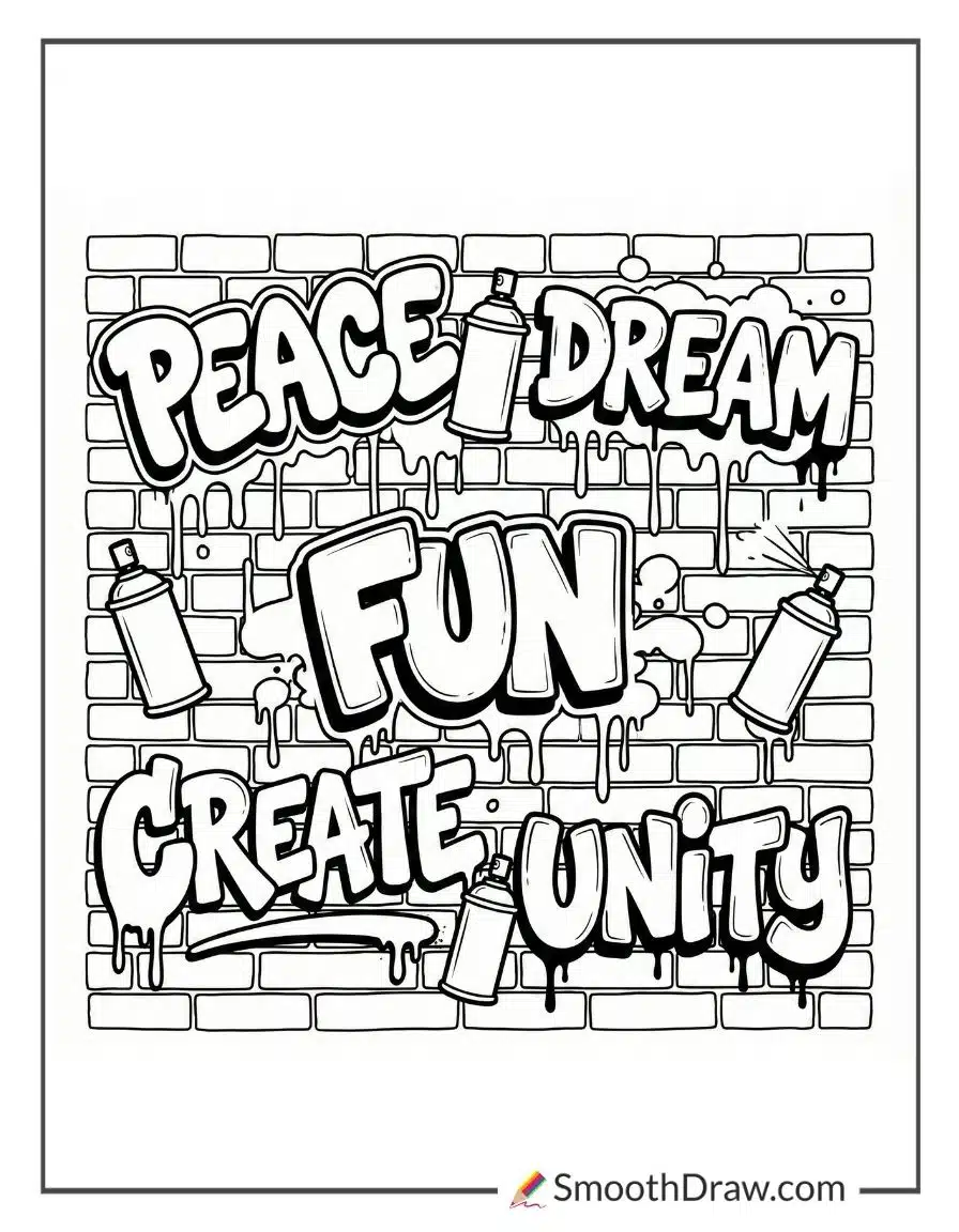 Graffiti Wall Full Of Words 2