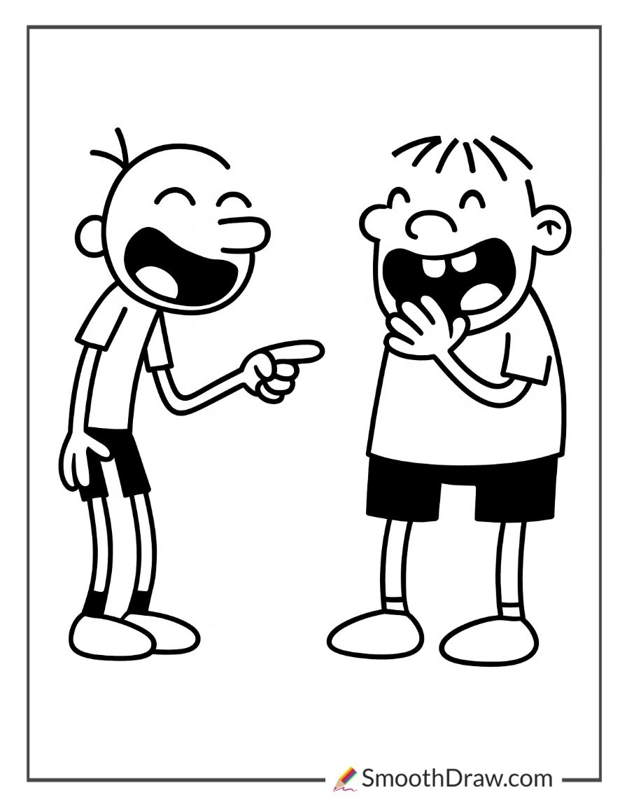 Greg And Rowley Laughing Together
