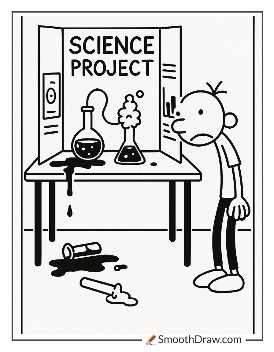 Greg With Science Project