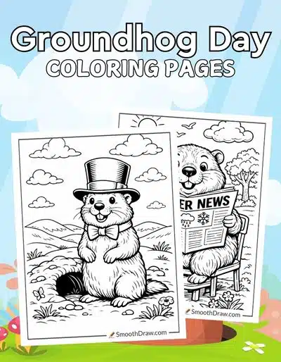 Groundhog Day coloring pages f