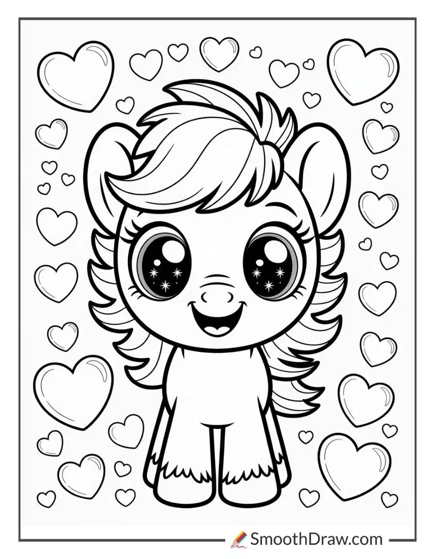 Happy Pony With Big Sparkling Eyes