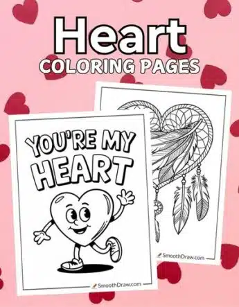 Heart coloring pages f