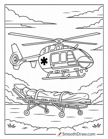 Helicopter air ambulance rescue mission