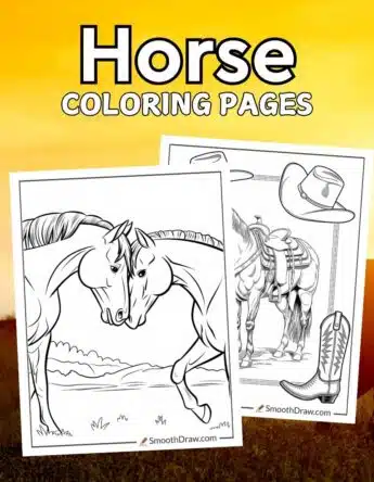 Horse coloring pages tall