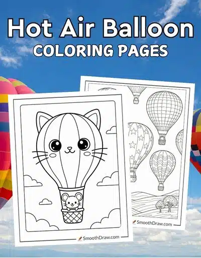 Hot Air Balloon coloring pages f