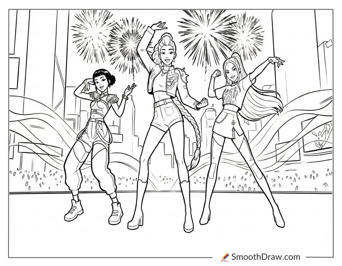 Huntrix 4th Of July Fireworks Show