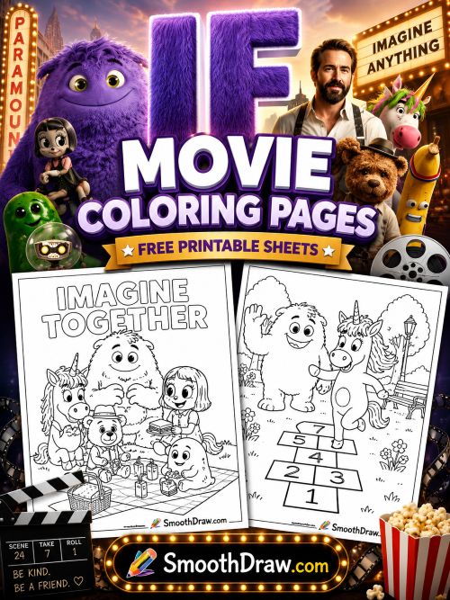 If movie coloring pages f