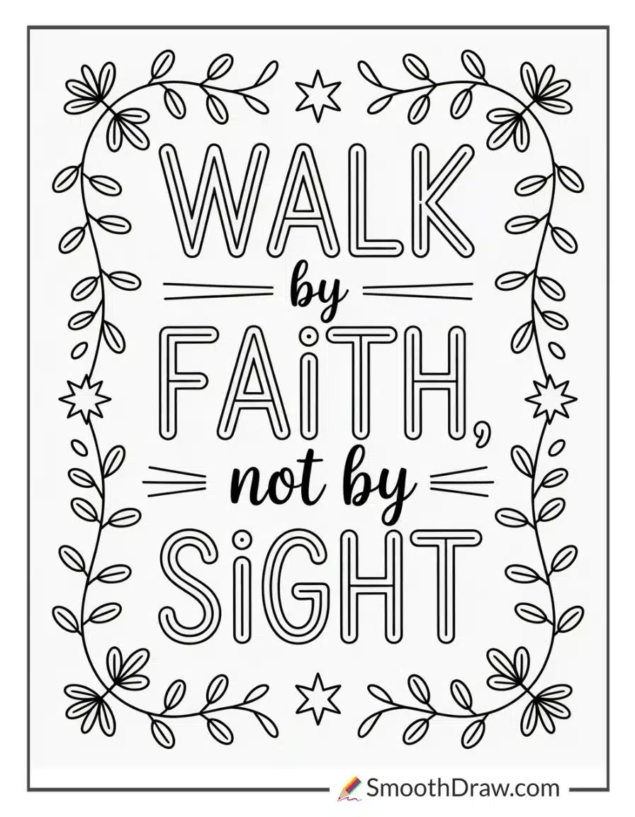 Inspirational Scripture Verse For Coloring 2