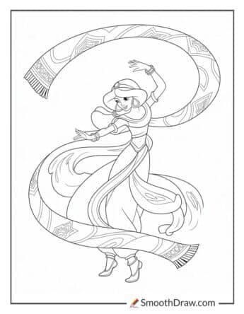 Jasmine Dancing With A Scarf