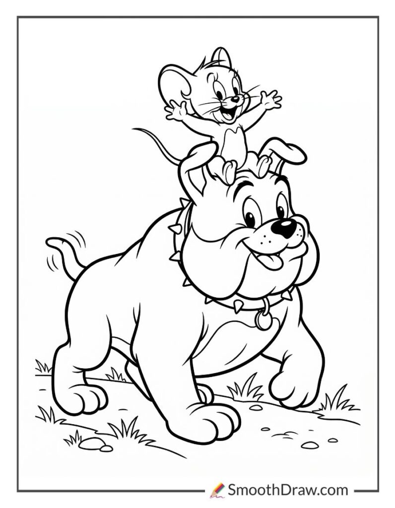 50 Tom And Jerry Coloring Pages (Free Printable Downloads)