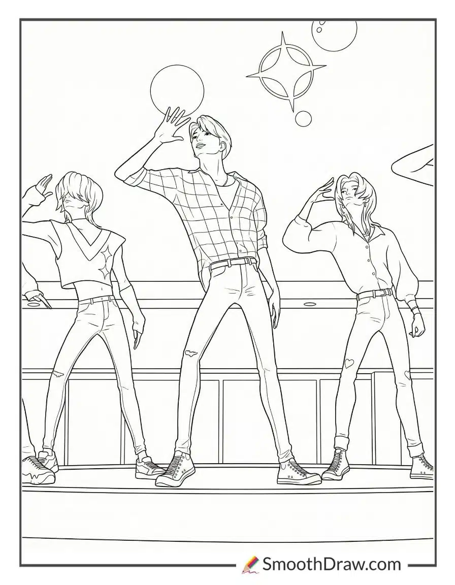 Jinu leading Saja Boys concert