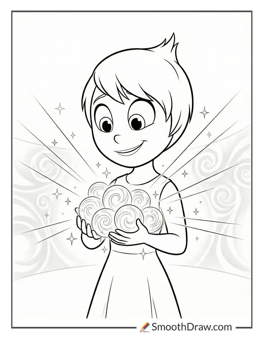 Joy Spreading Happiness For Coloring