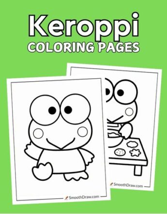 Keroppi coloring pages f