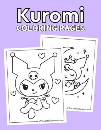 Kuromi Coloring Pages f