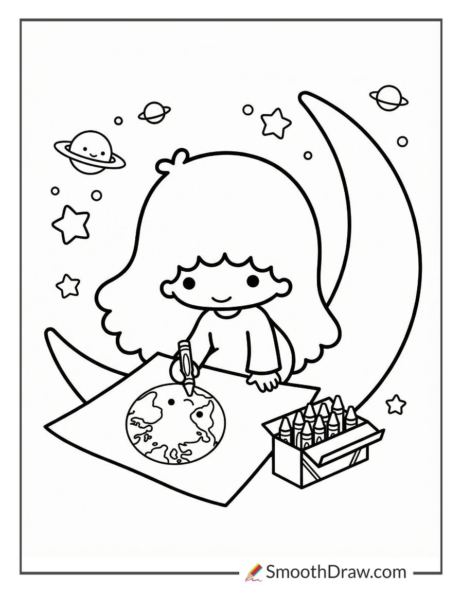 Lala Drawing Pictures Of Earth