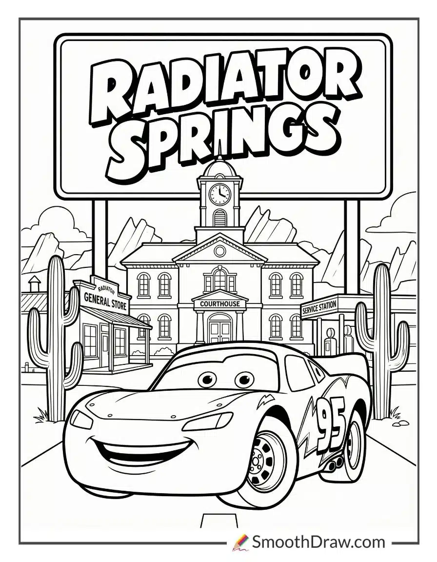 Lightning McQueen At Radiator Springs
