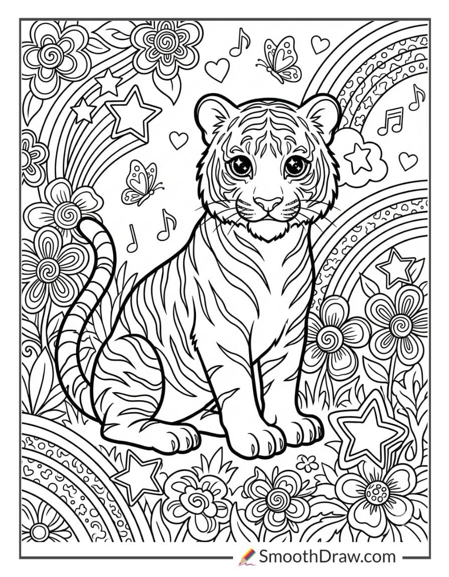 Lisa Frank lion cub