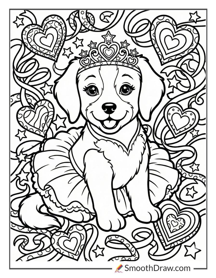 Lisa Frank puppy princess
