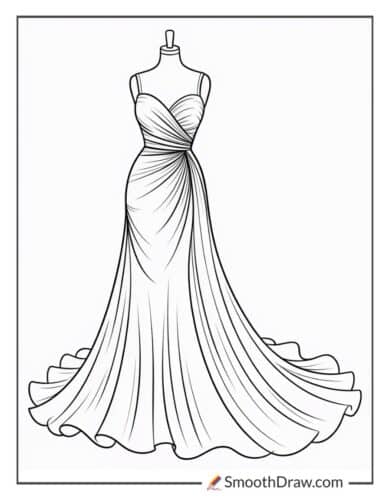Long Evening Gown On Mannequin