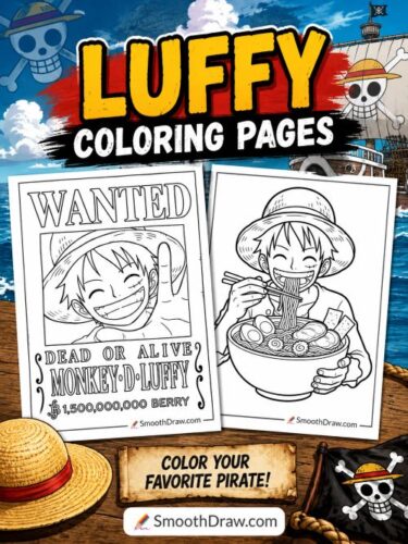 Luffy coloring pages f