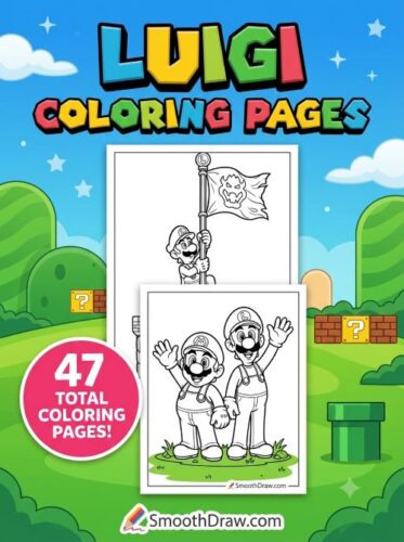 Luigi coloring pages f