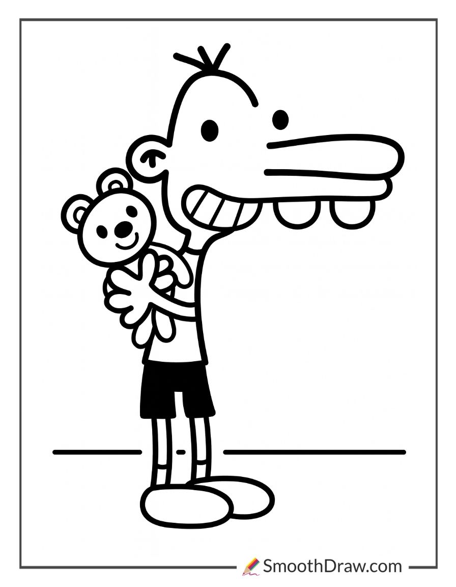 Manny Holding His Toy