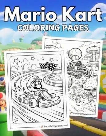Mario Kart coloring pages f