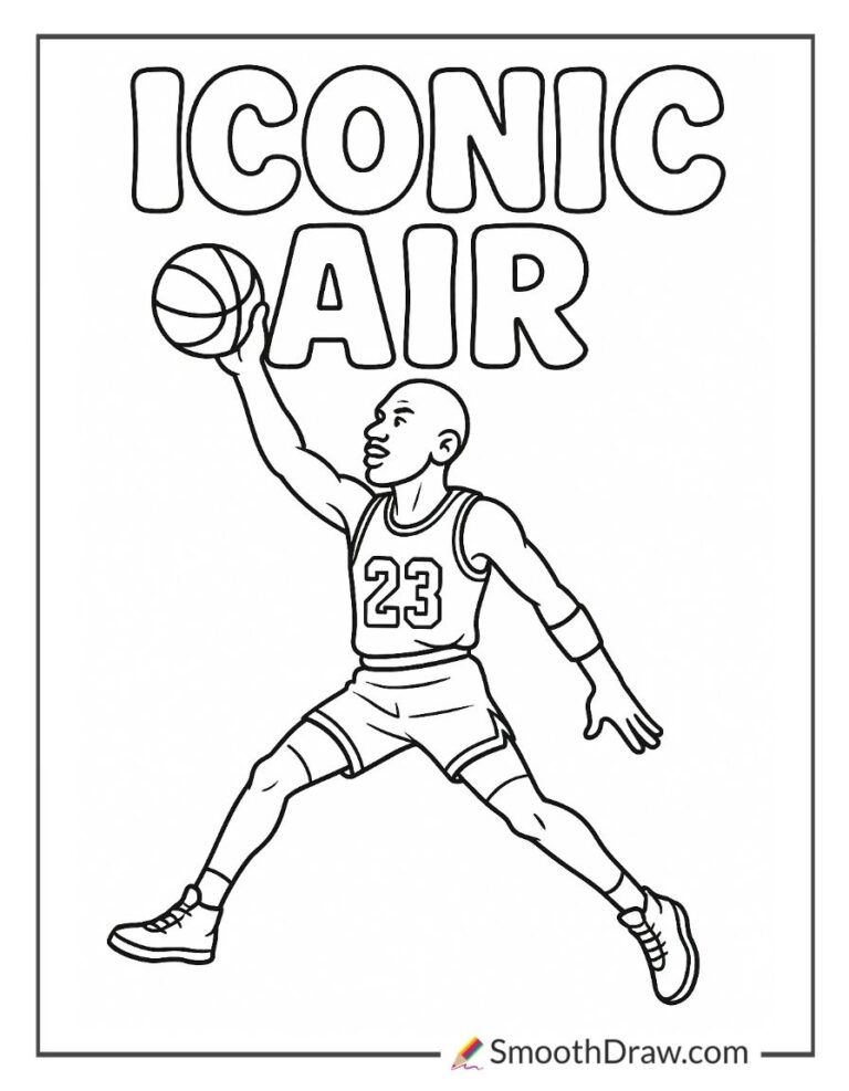 51 Michael Jordan Coloring Pages (Free PDF Printables)