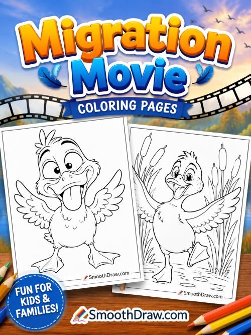Migration movie coloring pages