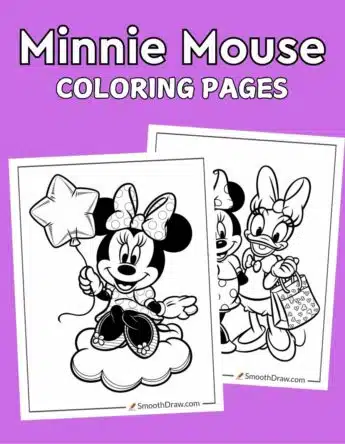 Minnie Mouse coloring pages featured