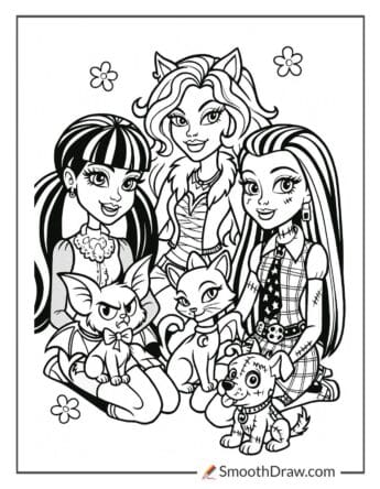 62 Monster High Coloring Pages