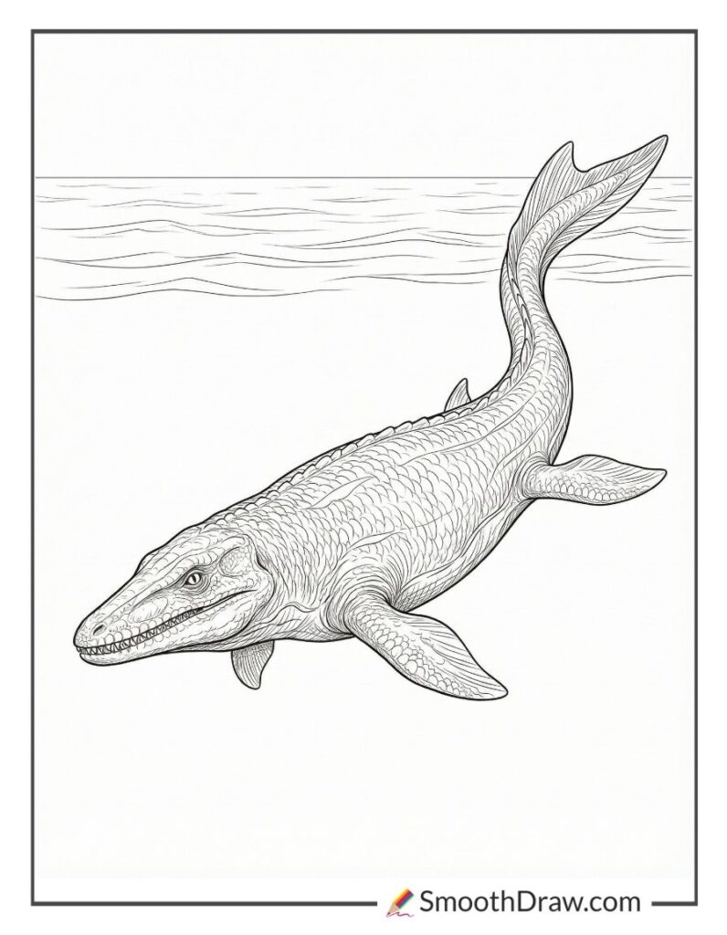 44 Mosasaurus Coloring Pages