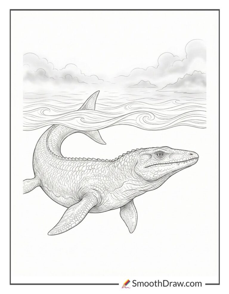 44 Mosasaurus Coloring Pages