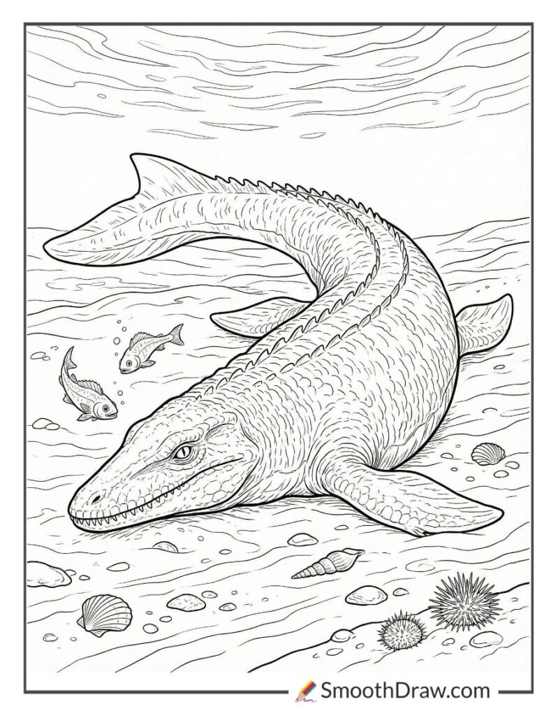 44 Mosasaurus Coloring Pages