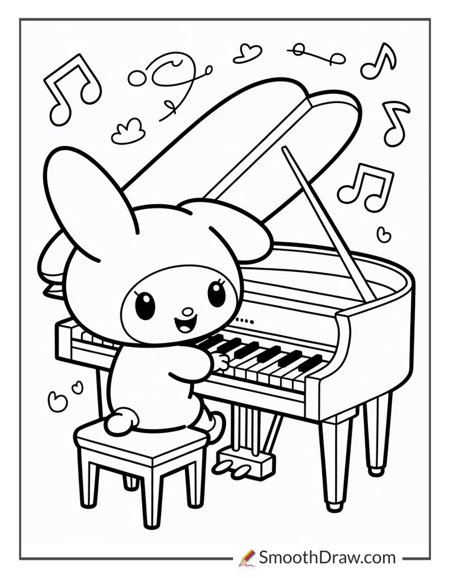 My Melody Playing The Piano