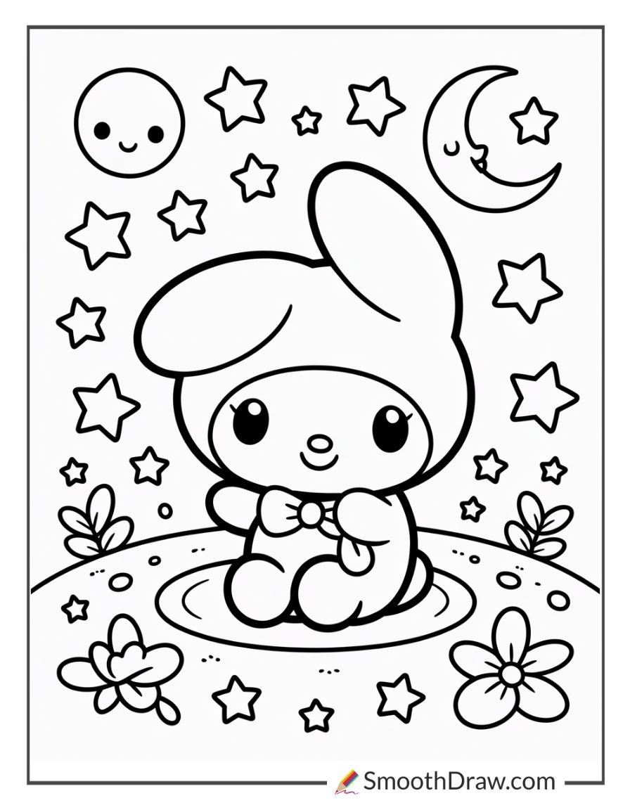 My Melody With Stars And Moon