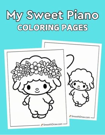 My Sweet Piano coloring pages f