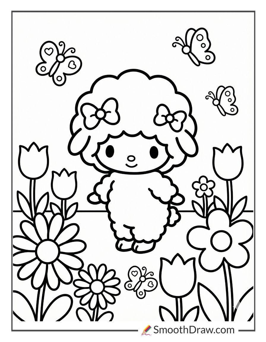 My Sweet Piano In Blooming Spring Meadow