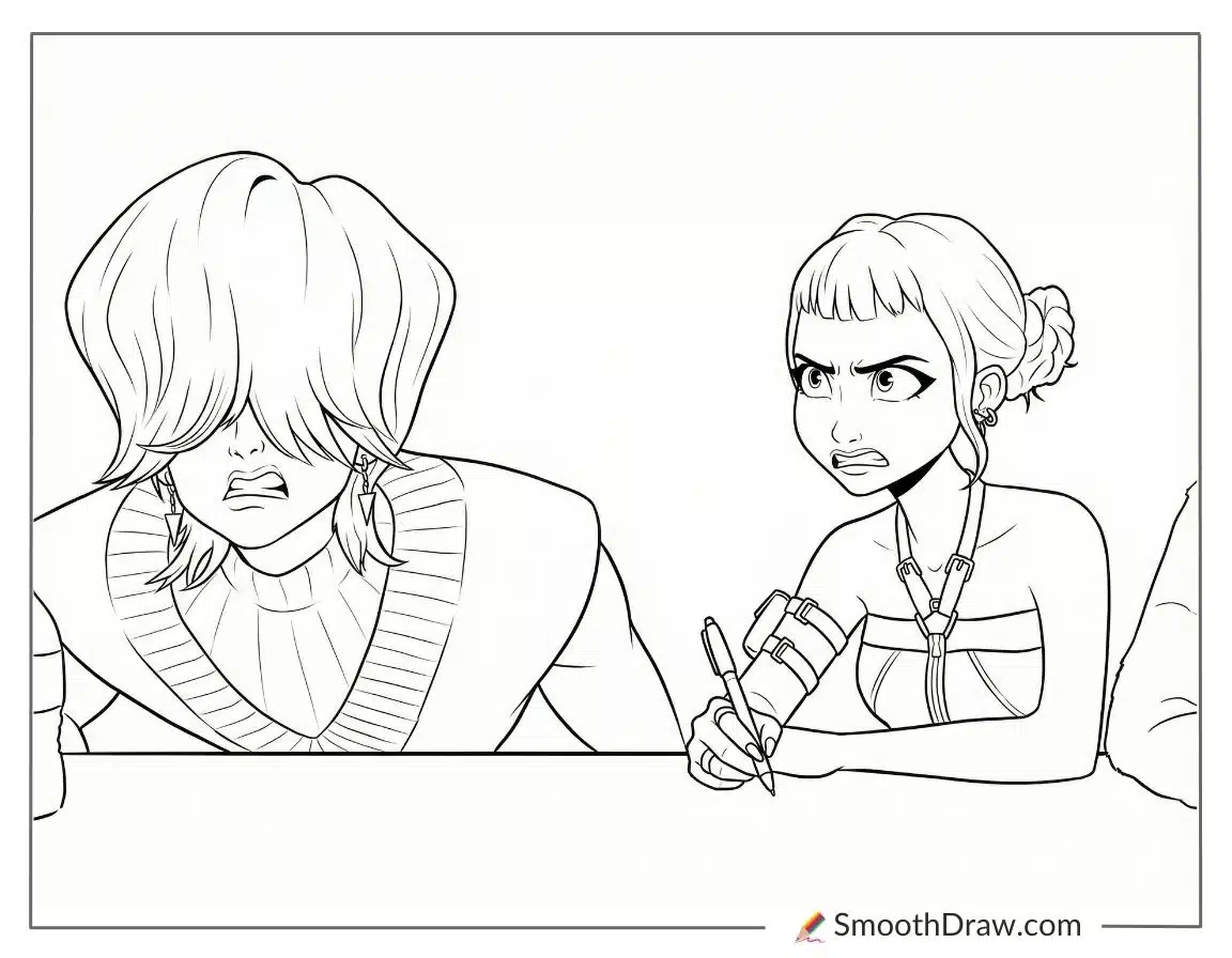 Mystery Saja and Zoey