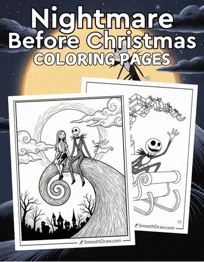 Nightmare Before Christmas coloring pages f