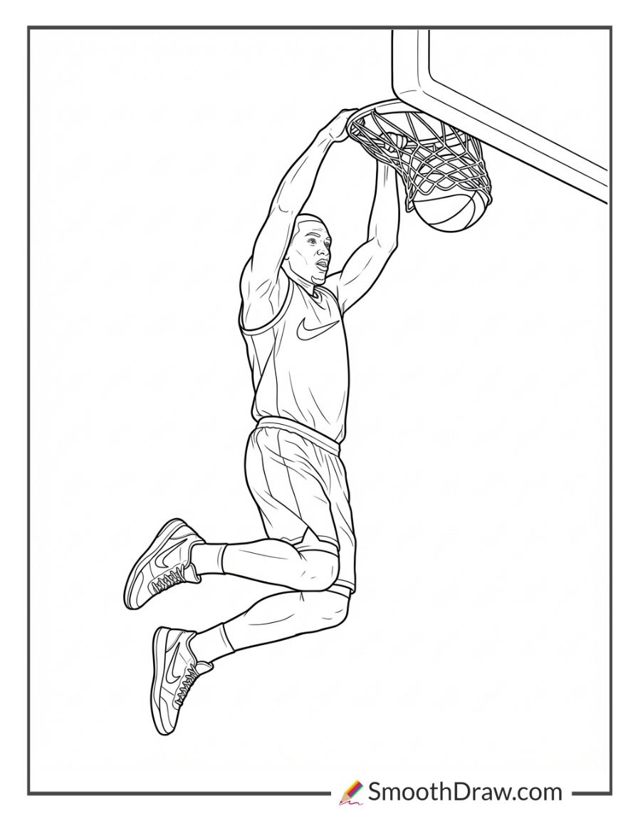 Nike Basketball Dunking Action