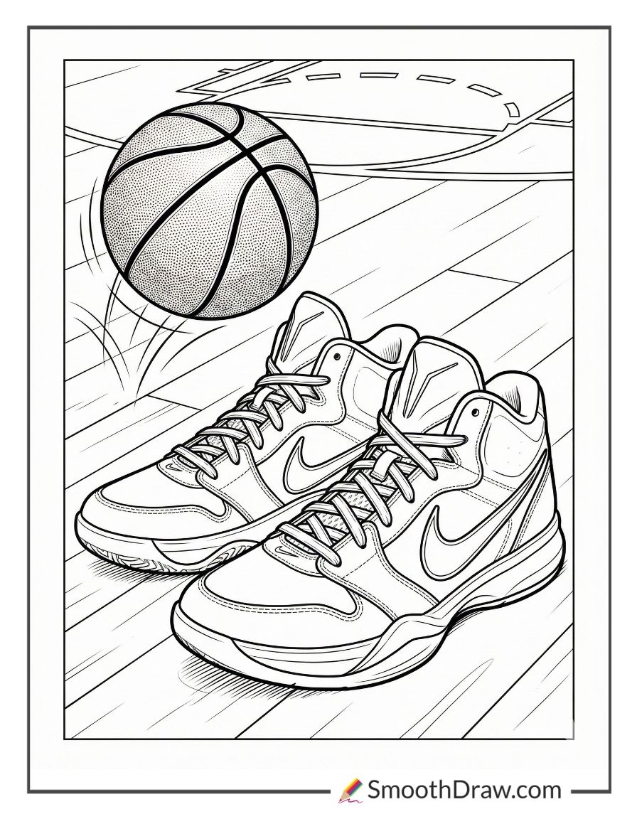 Nike Basketball Shoes On Court