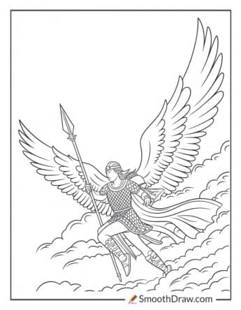 Norse Valkyrie with Angelic Wings